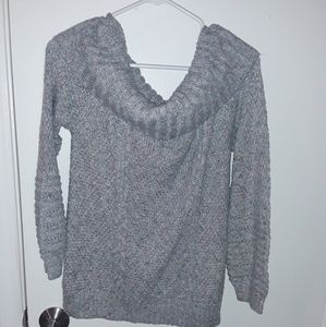 Off the Shoulder Knit Sweater